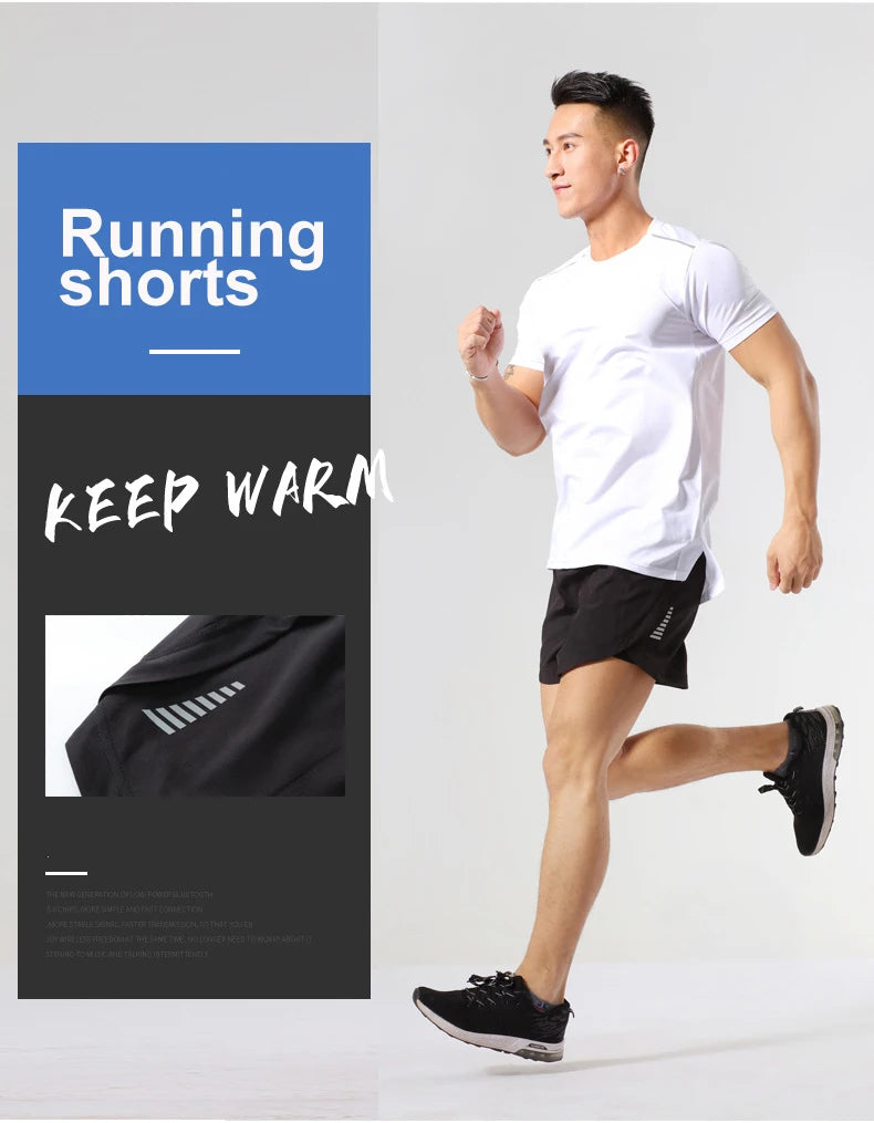 Men Quick Dry Loose Running Shorts