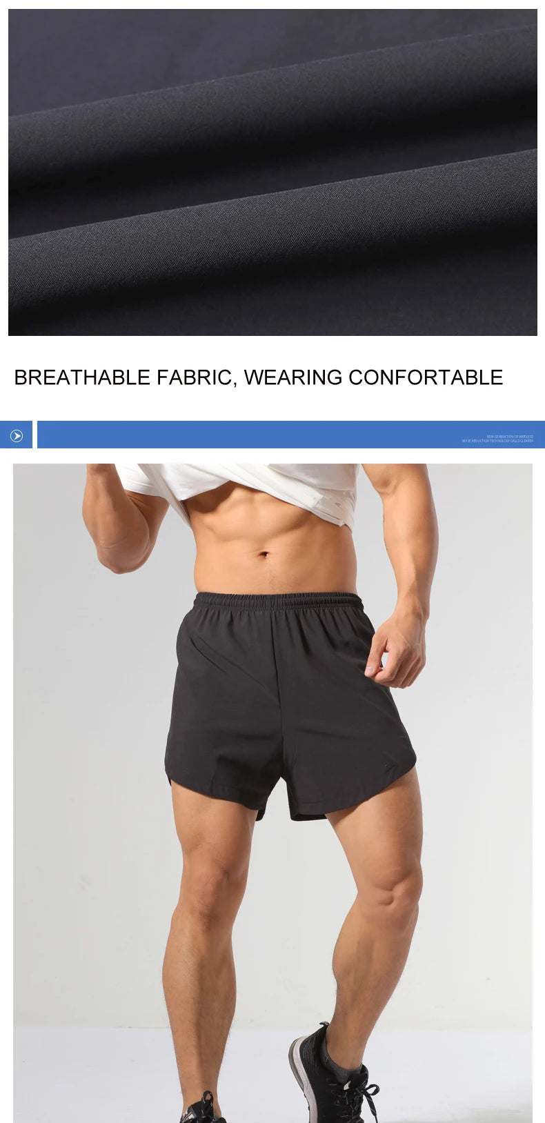 Men Quick Dry Loose Running Shorts