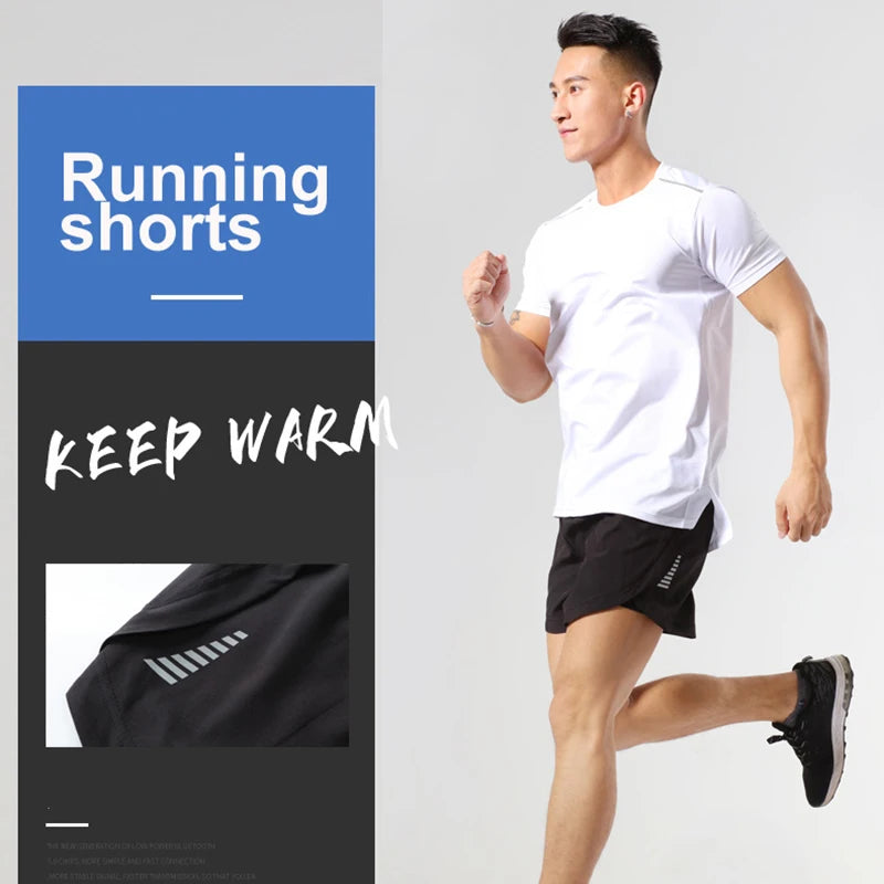 Men Quick Dry Loose Running Shorts