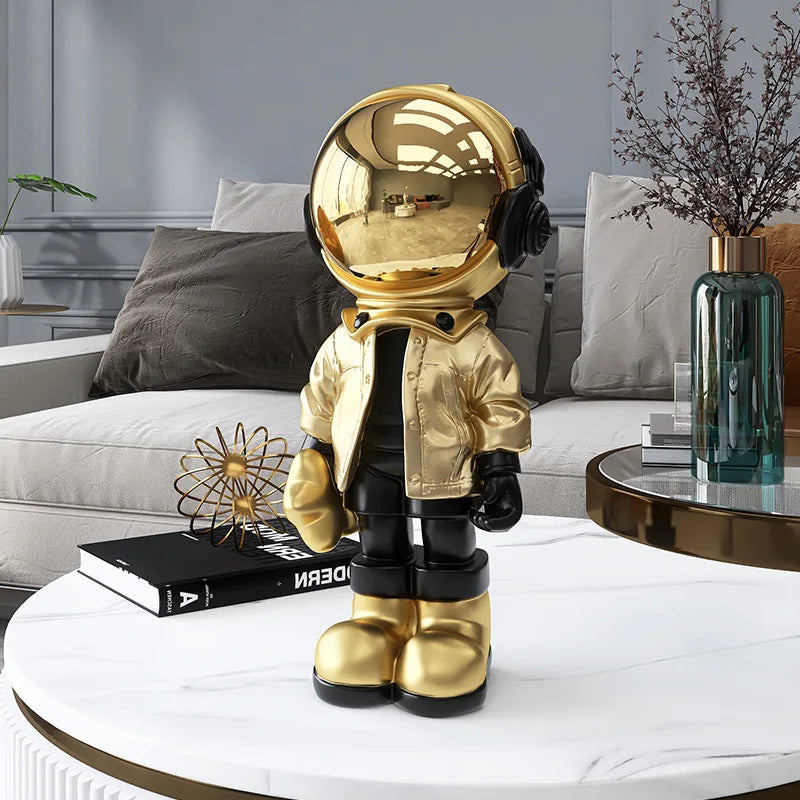 Plating Golden Astronaut Sculpture Statue